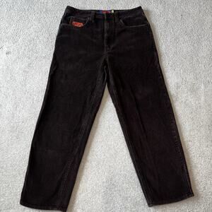 Vintage Empyre Relax Corduroy Pants Mens 32 Brown Baggy Fit Straight Y2K Skate